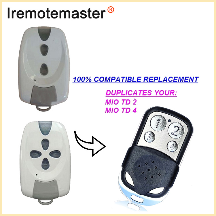 ສໍາລັບ MIO TR2 TR4 Garage Remote Control Rolling Code 433MHz