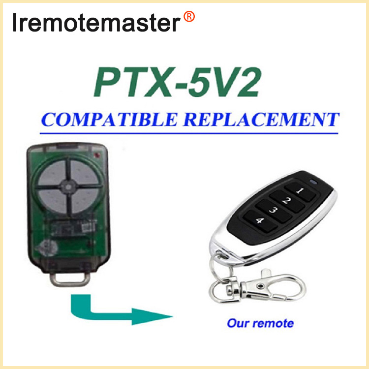 ສໍາລັບ PTX5V2 PTX-5 Garage Door Remote Replacement 433.92MHz